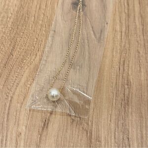 NWT Pearl Necklace on Gold Chain